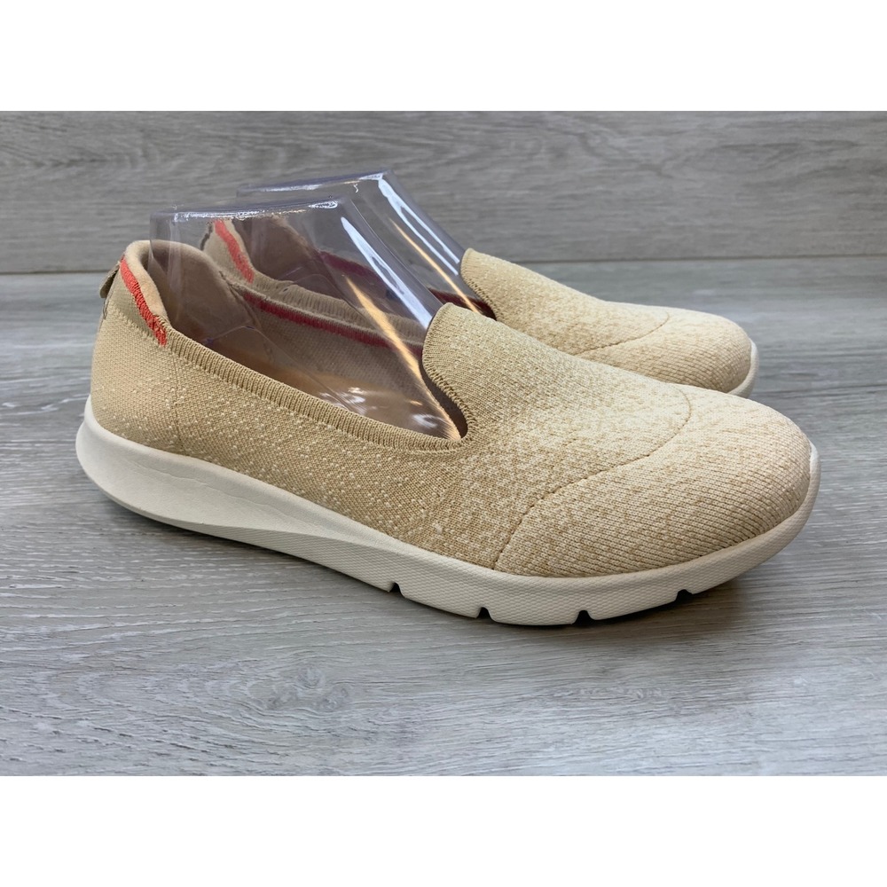 Spenco Women's Sneakers Siesta Shore Tan Marl Knit Slip On 9.5 D W Comfort Shoes